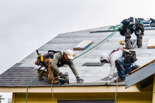 Professional Gutter Installation technician working in White Marsh, VA